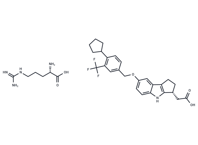 化合物 Etrasimod arginine,Etrasimod arginine