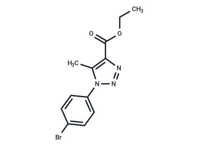 化合物 Ethyl 1-(4-bromophenyl)-5-methyl-1H-1,2,3-triazole-4-carboxylate,Ethyl 1-(4-bromophenyl)-5-methyl-1H-1,2,3-triazole-4-carboxylate