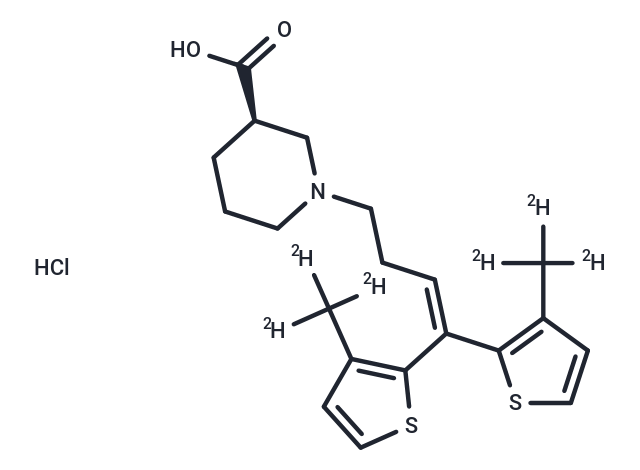 化合物 Tiagabine-d6 hydrochloride,Tiagabine-d6 hydrochloride