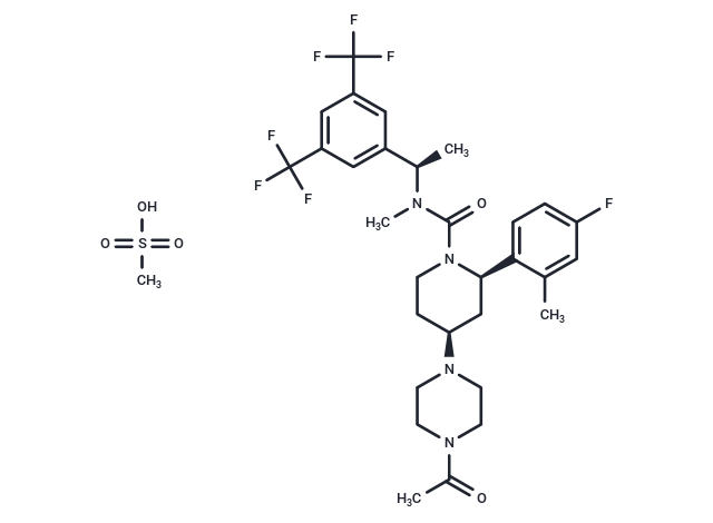 化合物 Casopitant mesylate,Casopitant mesylate