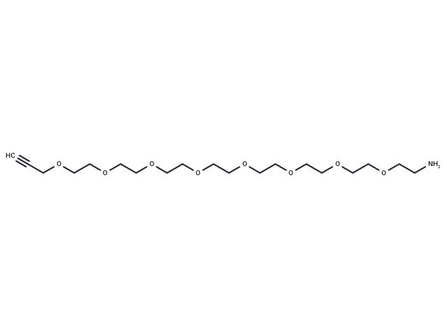 化合物 Propargyl-PEG8-NH2,Propargyl-PEG8-NH2