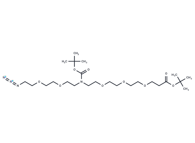 化合物 N-(Azido-PEG2)-N-Boc-PEG3-Boc,N-(Azido-PEG2)-N-Boc-PEG3-Boc