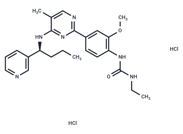 化合物 Lexibulin dihydrochloride,Lexibulin dihydrochloride