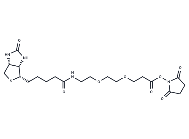 化合物 Biotin-PEG2-NHS ester,Biotin-PEG2-NHS ester