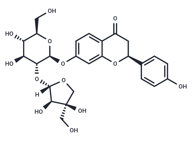 芹糖新甘草苷,Liquiritigenin-7-apiosylglucoside