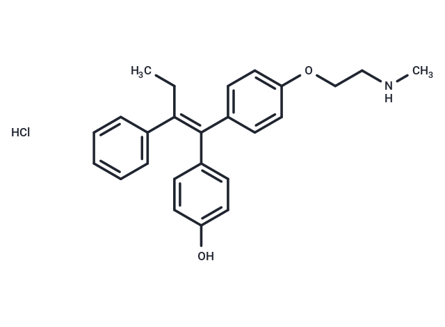 化合物 Endoxifen E-isomer hydrochloride,Endoxifen E-isomer hydrochloride