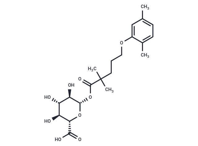 化合物 Gemfibrozil 1-O-β-glucuronide,Gemfibrozil 1-O-β-glucuronide