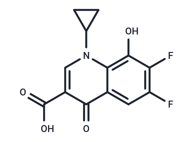 化合物 1-Cyclopropyl-6,7-difluoro-8-hydroxy-4-oxo-1,4-dihydroquinoline-3-carboxylic acid,1-Cyclopropyl-6,7-difluoro-8-hydroxy-4-oxo-1,4-dihydroquinoline-3-carboxylic acid