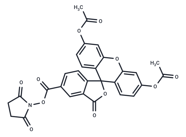 化合物 5-Carboxyfluorescein diacetate N-succinimidyl ester,5-Carboxyfluorescein diacetate N-succinimidyl ester