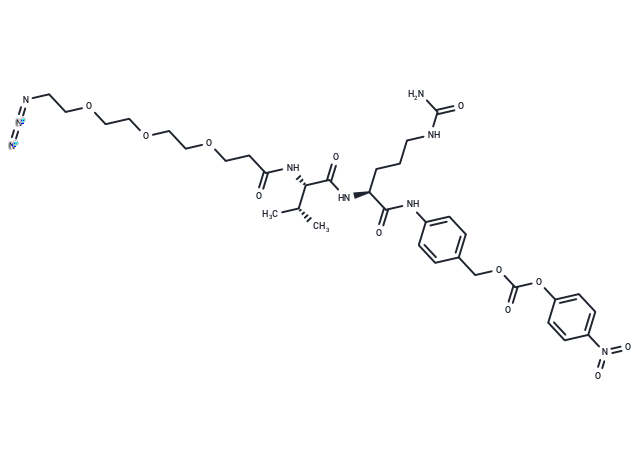 化合物 Azido-PEG3-Val-Cit-PAB-PNP,Azido-PEG3-Val-Cit-PAB-PNP