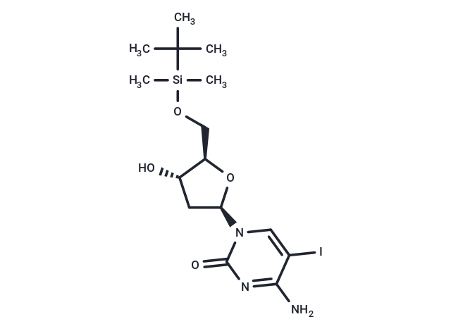 化合物 5'-O-(Tert-butyldimethylsilyl)-5-iodo-2'-deoxycytidine,5'-O-(Tert-butyldimethylsilyl)-5-iodo-2'-deoxycytidine