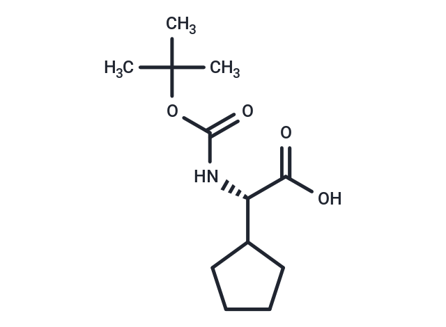 化合物 (S)-2-((tert-Butoxycarbonyl)amino)-2-cyclopentylacetic acid,(S)-2-((tert-Butoxycarbonyl)amino)-2-cyclopentylacetic acid