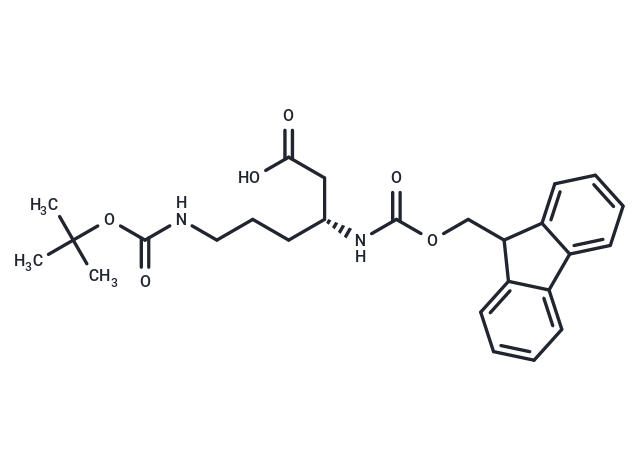 化合物 Fmoc-L-beta-Lys(Boc)-OH,Fmoc-L-beta-Lys(Boc)-OH