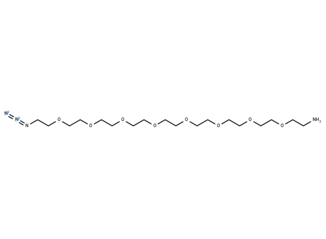 化合物 Azido-PEG8-amine,Azido-PEG8-amine