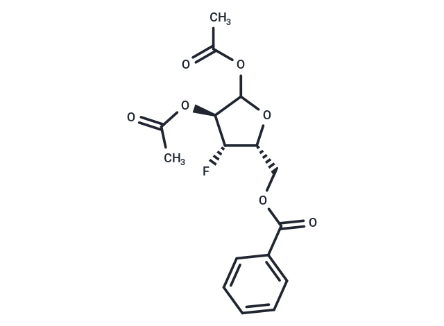 化合物 1,2-Di-O-acetyl-5-O-benzoyl-3-deoxy-3-fluoro-D-xylofuranose,1,2-Di-O-acetyl-5-O-benzoyl-3-deoxy-3-fluoro-D-xylofuranose