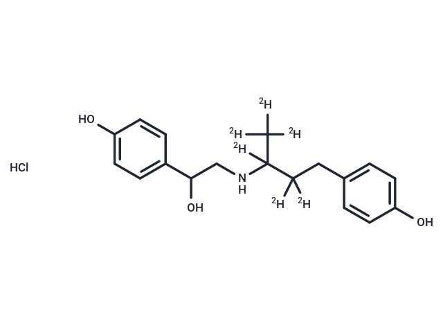 化合物 Ractopamine-d6 Hydrochloride (Mixture of Diastereomers),Ractopamine-d6 Hydrochloride (Mixture of Diastereomers)