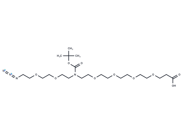 化合物 N-(Azido-PEG2)-N-Boc-PEG4-acid,N-(Azido-PEG2)-N-Boc-PEG4-acid