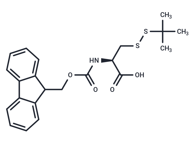 化合物 N-(((9H-Fluoren-9-yl)methoxy)carbonyl)-S-(tert-butylthio)-L-cysteine,N-(((9H-Fluoren-9-yl)methoxy)carbonyl)-S-(tert-butylthio)-L-cysteine