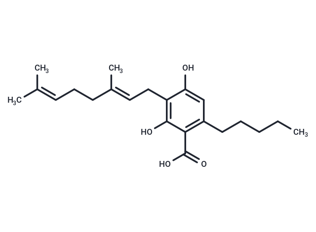 大麻萜酚酸,Cannabigerolic acid