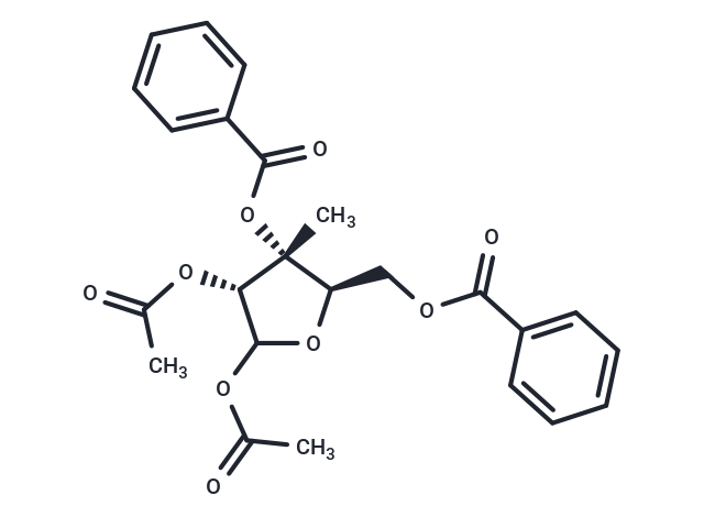 化合物 1,2-Di-O-acetyl-3,5-di-O-benzoyl-3-beta-C-methyl-D-ribofuranose,1,2-Di-O-acetyl-3,5-di-O-benzoyl-3-beta-C-methyl-D-ribofuranose