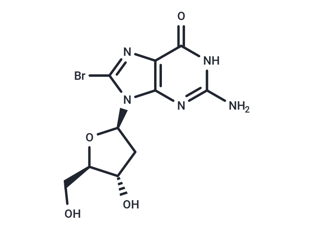 化合物 8-Bromo-2’-deoxyguanosine,8-Bromo-2’-deoxyguanosine