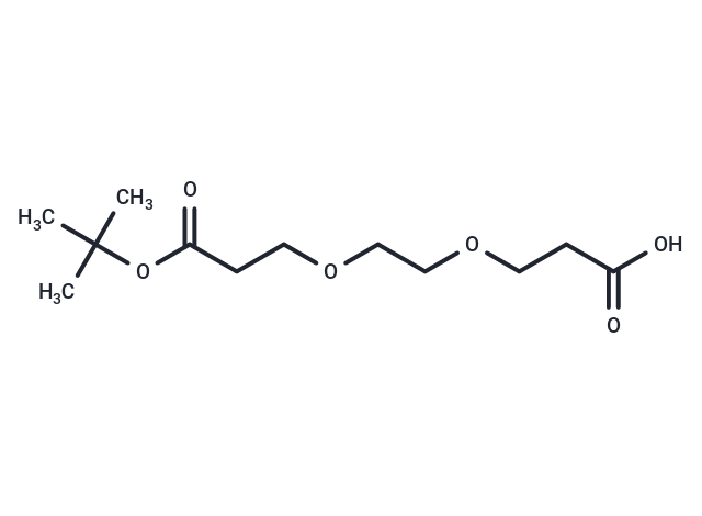 化合物 Acid-PEG2-C2-Boc,Acid-PEG2-C2-Boc