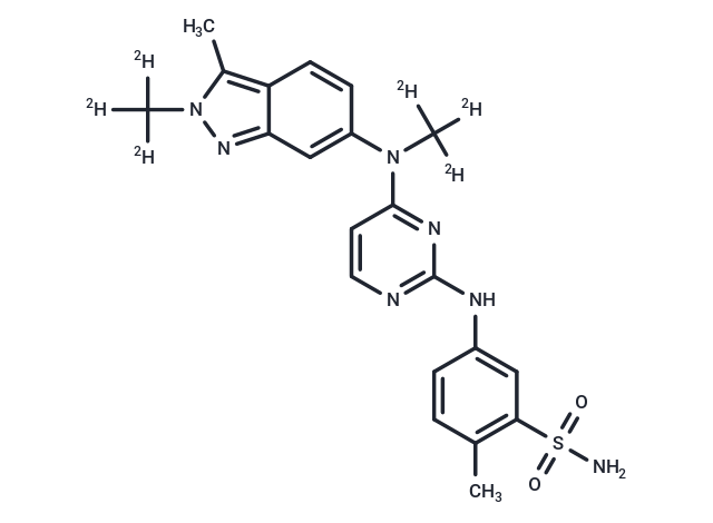 化合物 Pazopanib-d6,Pazopanib-d6