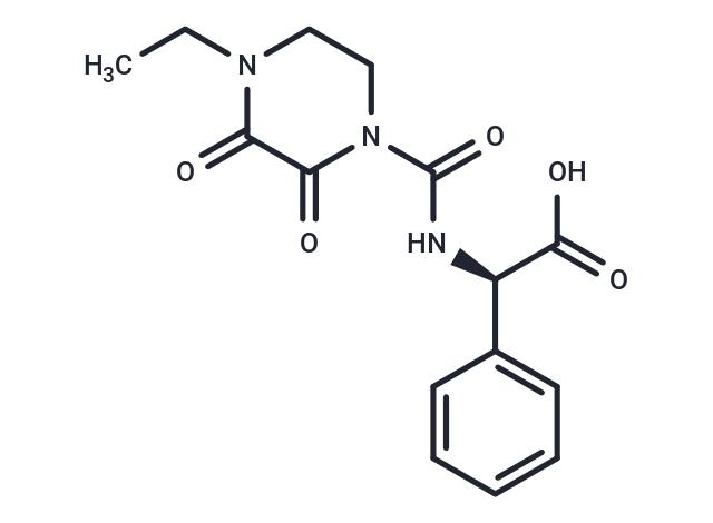 化合物 (R)-2-(4-Ethyl-2,3-dioxopiperazine-1-carboxamido)-2-phenylacetic acid,(R)-2-(4-Ethyl-2,3-dioxopiperazine-1-carboxamido)-2-phenylacetic acid