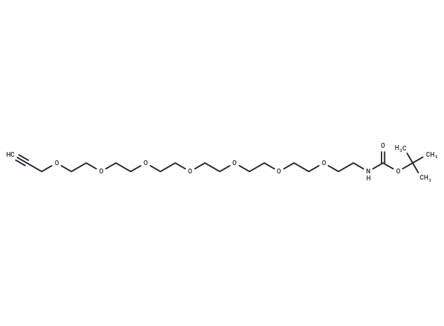 化合物 Boc-NH-PEG7-propargyl,Boc-NH-PEG7-propargyl