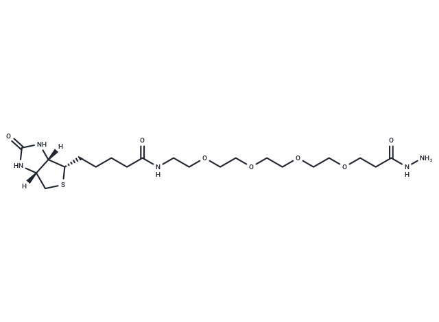 化合物 Biotin-PEG4-hydrazide,Biotin-PEG4-hydrazide