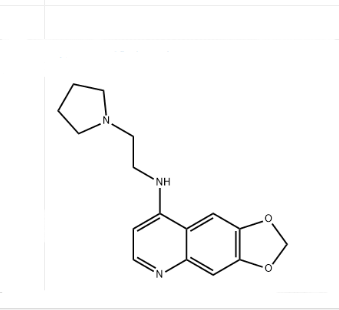 1,3-二氧代[4,5-g]喹啉-8-胺，N-[2-（1-吡咯烷基）乙基,1,3-Dioxolo[4,5-g]quinolin-8-amine, N-[2-(1-pyrrolidinyl)ethyl]-