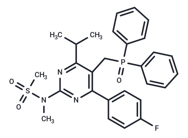 化合物 N-(5-((Diphenylphosphoryl)methyl)-4-(4-fluorophenyl)-6-isopropylpyrimidin-2-yl)-N-methylmethanesulfonamide,N-(5-((Diphenylphosphoryl)methyl)-4-(4-fluorophenyl)-6-isopropylpyrimidin-2-yl)-N-methylmethanesulfonamide