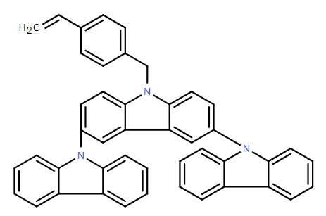 9′-[(4-乙烯基苯基]甲基]-9,3′:6′,9′′-三-9H-咔唑,9′-[(4-Ethenylphenyl)methyl]-9,3′:6′,9′′-ter-9H-carbazole