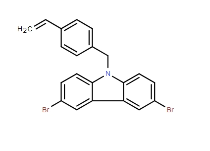 3,6-二溴-9-[(4-乙烯基苯基)甲基]- 9H-咔唑,3,6-Dibromo-9-[(4-ethenylphenyl)methyl]-9H-carbazole