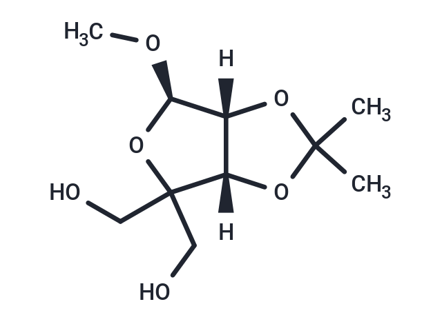 化合物 4-C-Hydroxymethyl-2,3-O-isopropylidene-1-O-methyl-beta-D-ribofuranose,4-C-Hydroxymethyl-2,3-O-isopropylidene-1-O-methyl-beta-D-ribofuranose