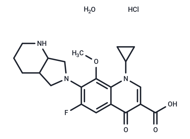 化合物 Moxifloxacin, Hydrochloride Monohydrate,Moxifloxacin, Hydrochloride Monohydrate