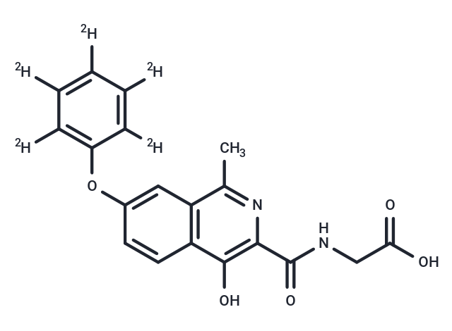 化合物 Roxadustat-d5,Roxadustat-d5