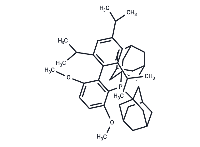 化合物 Di(adamantan-1-yl)(2',4',6'-triisopropyl-3,6-dimethoxy-[1,1'-biphenyl]-2-yl)phosphine,Di(adamantan-1-yl)(2',4',6'-triisopropyl-3,6-dimethoxy-[1,1'-biphenyl]-2-yl)phosphine