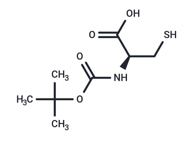 化合物 (tert-Butoxycarbonyl)-D-cysteine,(tert-Butoxycarbonyl)-D-cysteine