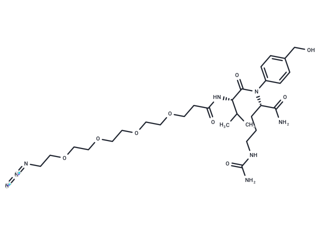 化合物 Azido-PEG4-Val-Cit-PAB-OH,Azido-PEG4-Val-Cit-PAB-OH