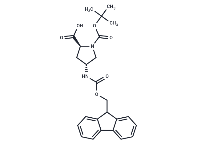 化合物 (2S,4R)-4-((((9H-Fluoren-9-yl)methoxy)carbonyl)amino)-1-(tert-butoxycarbonyl)pyrrolidine-2-carboxylic acid,(2S,4R)-4-((((9H-Fluoren-9-yl)methoxy)carbonyl)amino)-1-(tert-butoxycarbonyl)pyrrolidine-2-carboxylic acid