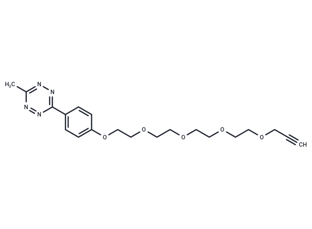 化合物 Methyltetrazine-PEG5-alkyne,Methyltetrazine-PEG5-alkyne