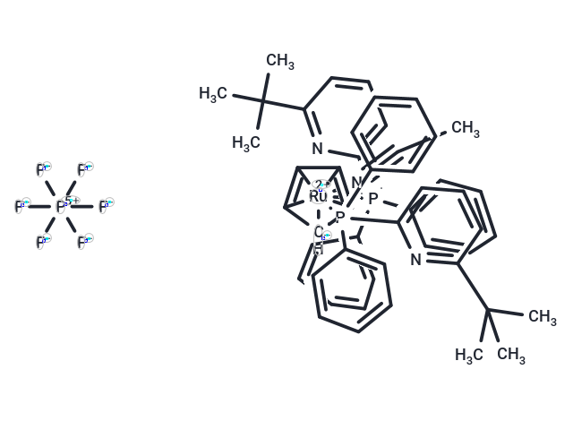 化合物 Acetonitrilebis[2-diphenylphosphino-6-t-butylpyridine]cyclopentadienylruthenium(II) hexafluorophosphate,Acetonitrilebis[2-diphenylphosphino-6-t-butylpyridine]cyclopentadienylruthenium(II) hexafluorophosphate