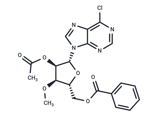 化合物 9-(2’-O-Acetyl-5’-O-benzoyl-3’-O-methyl-beta-D-ribofuranosyl)-6-chloropurine,9-(2’-O-Acetyl-5’-O-benzoyl-3’-O-methyl-beta-D-ribofuranosyl)-6-chloropurine