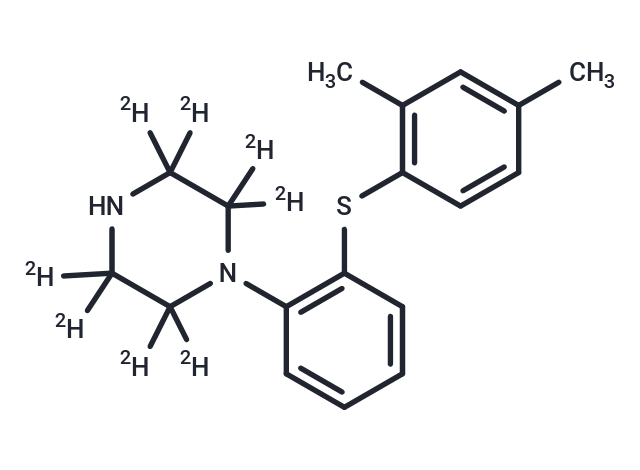 化合物 Vortioxetine D8,Vortioxetine D8