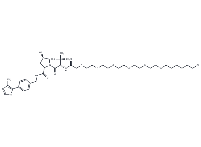 化合物 (S,R,S)-AHPC-PEG6-C4-Cl,(S,R,S)-AHPC-PEG6-C4-Cl