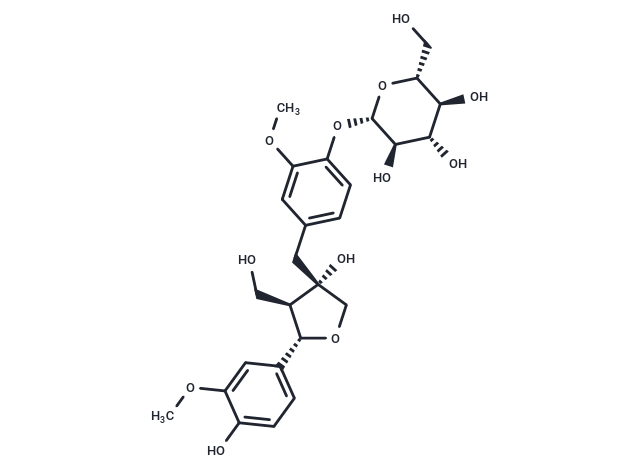 化合物 Olivil 4'-O-glucoside,Olivil 4'-O-glucoside