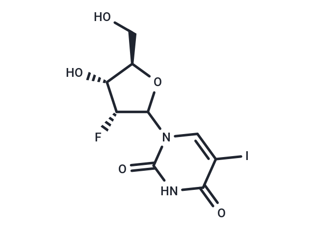 化合物 2’-Deoxy-2’-fluoro-5-iodouridine,2’-Deoxy-2’-fluoro-5-iodouridine