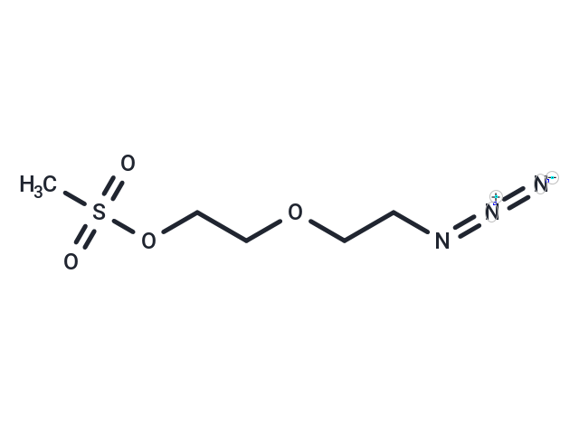 化合物 Azide-PEG2-Ms,Azide-PEG2-Ms