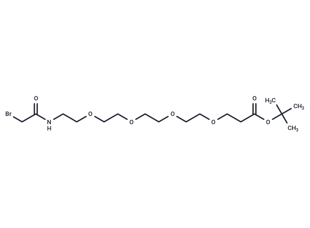 化合物 Bromoacetamido-PEG4-C2-Boc,Bromoacetamido-PEG4-C2-Boc